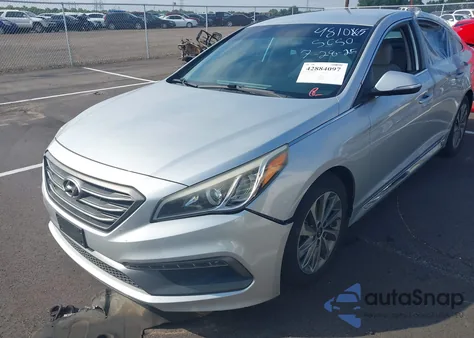 2016 Hyundai Sonata Sport from USA, damaged, VIN 5NPE34AFXGH425388